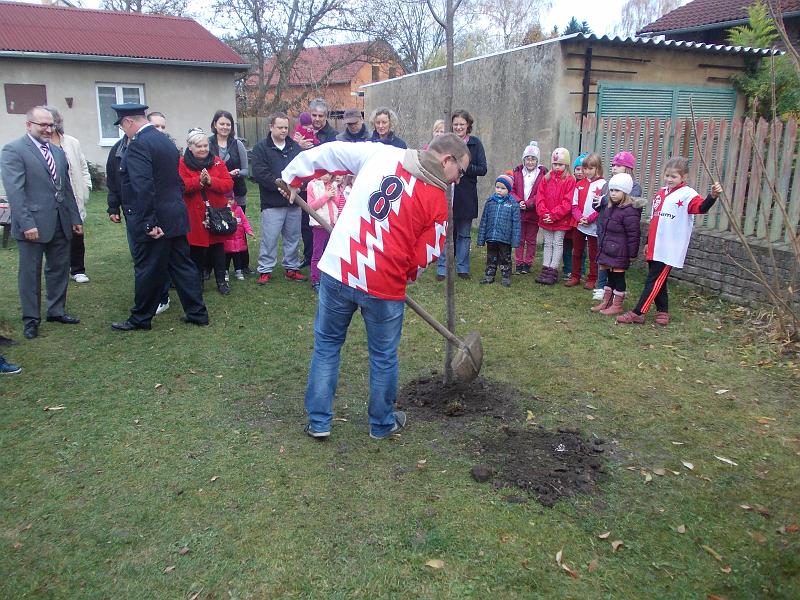 foto 008.jpg - Symbolick zasazen stromu - za SK Slavia Drahelice Jakub Odlas